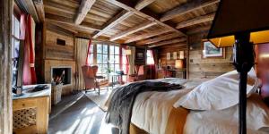 Interior in chalet style in a country house